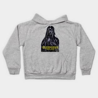 a scary figure from the darkness Kids Hoodie